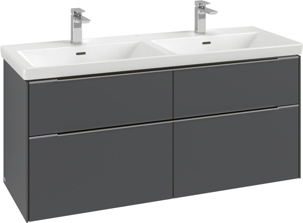 Villeroy & Boch Subway 3.0 Waschtischunterschrank 1272 mm Brilliant White mit 4 Auszügen