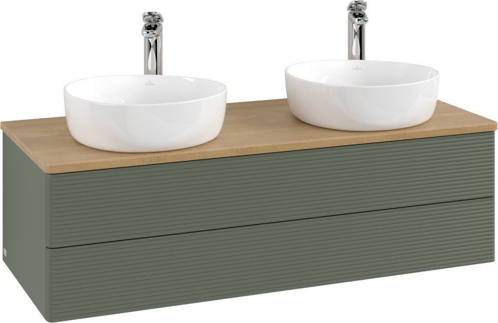 Villeroy & Boch Antao Waschtischunterschrank 1200 mm, 2 Auszüge, Push-Open, Stone Grey Matt
