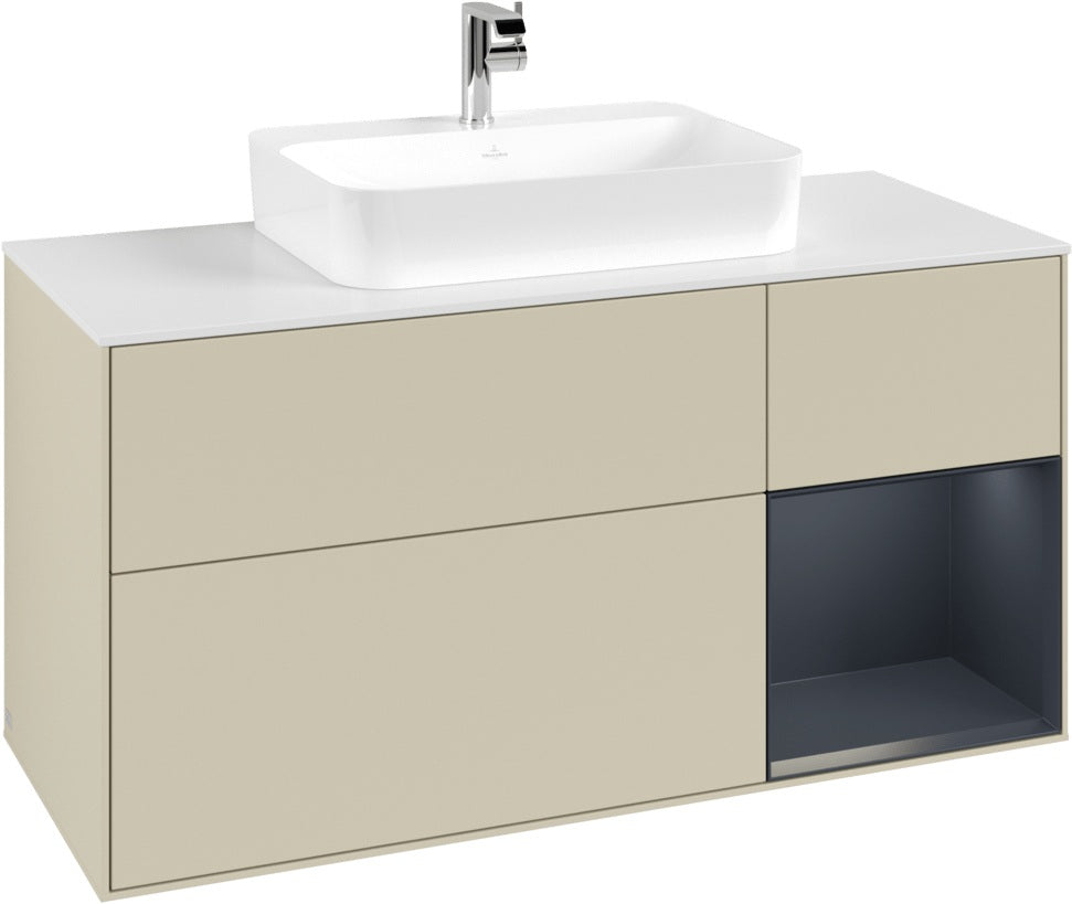 Villeroy & Boch Waschtischunterschrank Finion F421G 1200 mm Glossy White Lacquer