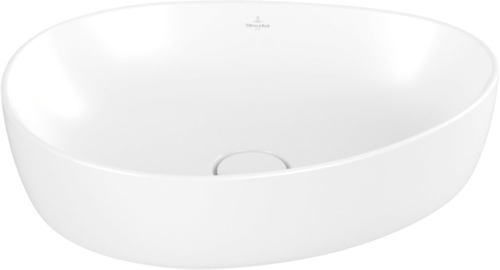Villeroy & Boch Aufsatzwaschbecken Antao 4A7240 asymmetrisch Almond CeramicPlus 400 mm