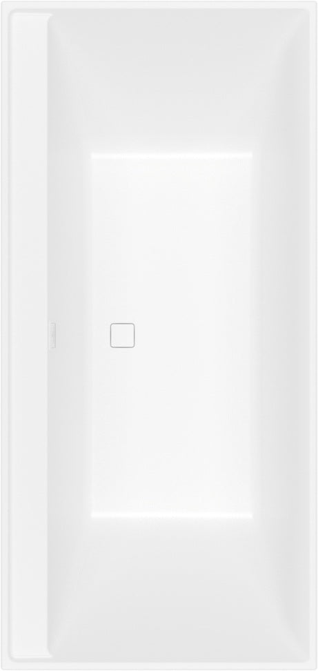 Villeroy & Boch Collaro Rechteck-Badewanne 1600x750mm Stone White – Matt, 2 Personen, Mittelablauf