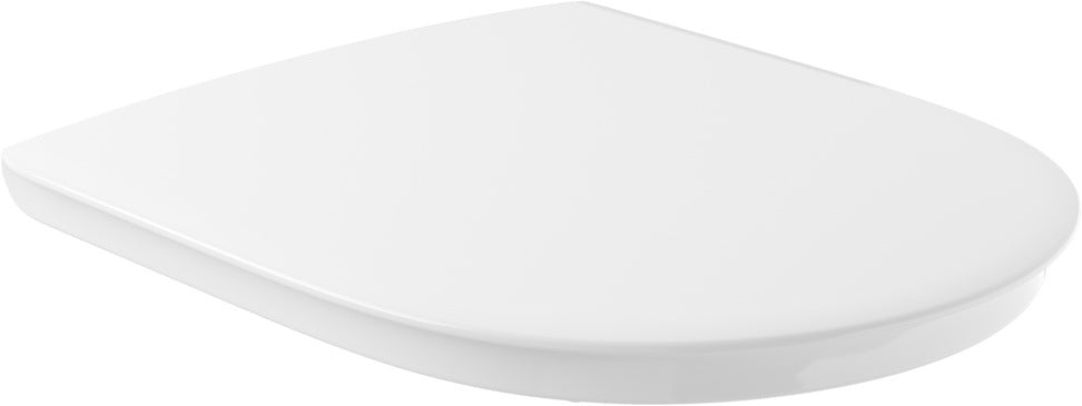 Villeroy & Boch WC-Sitz ViCare 9M7261 – Oval, Duroplast, AntiBac, Edelstahl-Scharniere, Blue