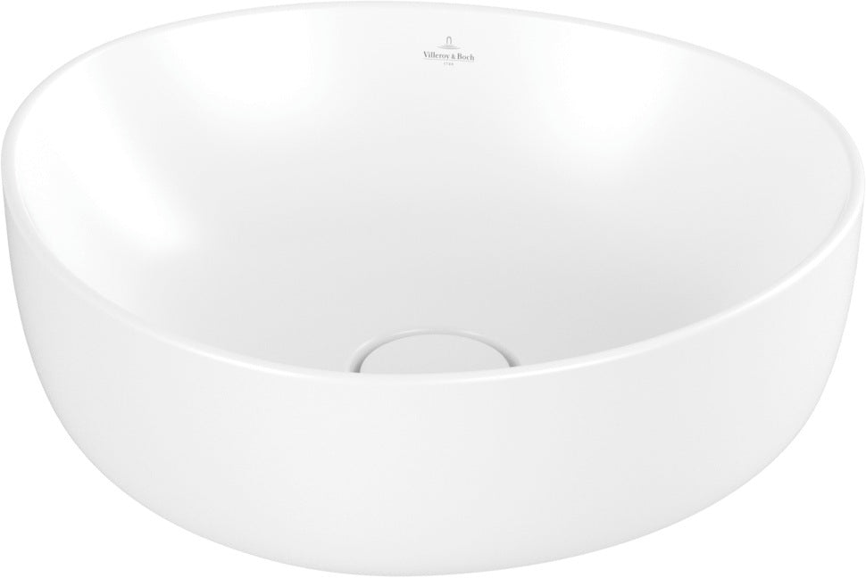 Villeroy & Boch Aufsatzwaschbecken Antao 4A7240 asymmetrisch Almond CeramicPlus 400 mm