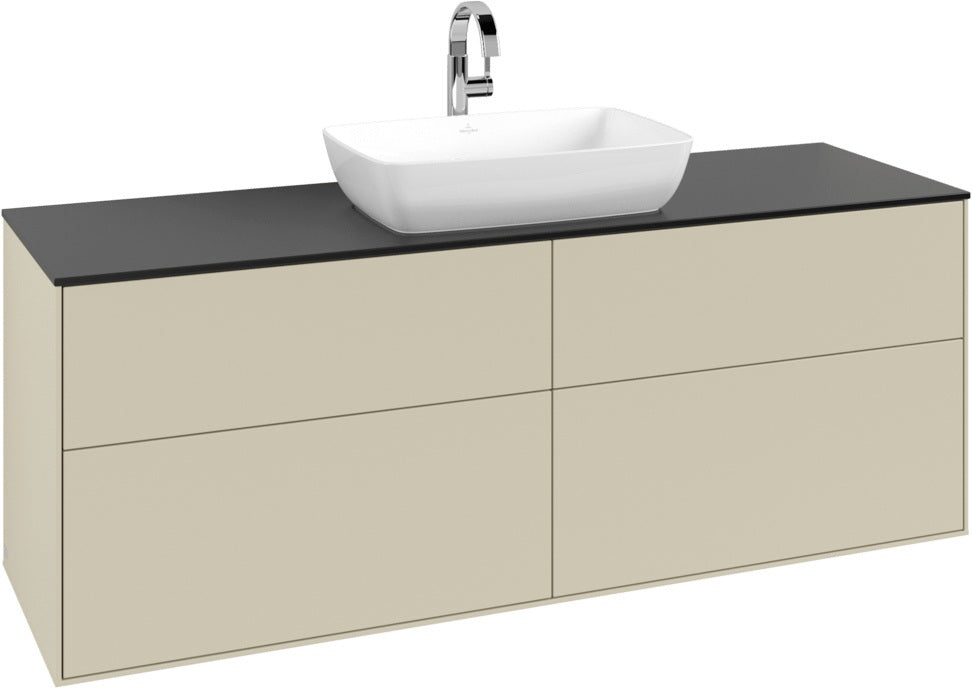 Villeroy & Boch Finion Waschbeckenunterschrank 1600 mm Glossy White Lacquer mit Beleuchtung