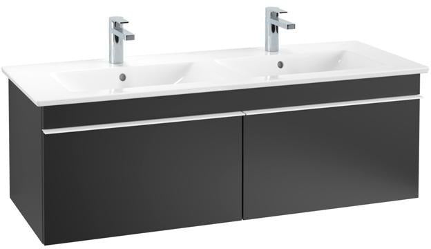 Villeroy & Boch Venticello Waschbeckenunterschrank 1253 mm Glossy White – 2 Auszüge, wandhängend