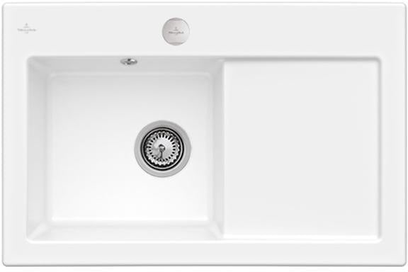 Villeroy & Boch Subway 45 Einbauspüle Keramik Ivory CeramicPlus 780x510 mm
