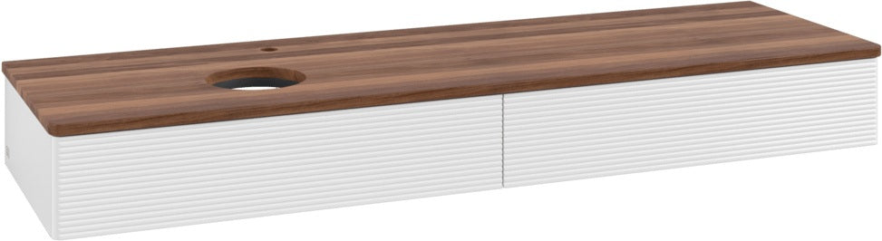 Villeroy & Boch Antao Waschtischunterschrank 1600 mm grau mit 2 Auszügen und Push-Open