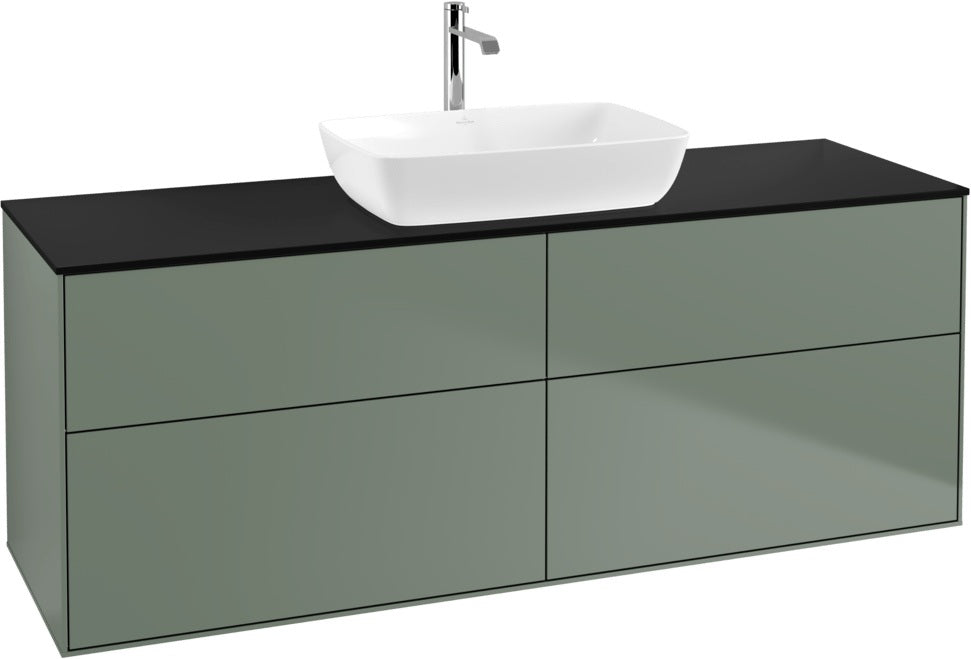 Villeroy & Boch Finion Waschbeckenunterschrank 1600 mm Glossy White Lacquer mit Beleuchtung