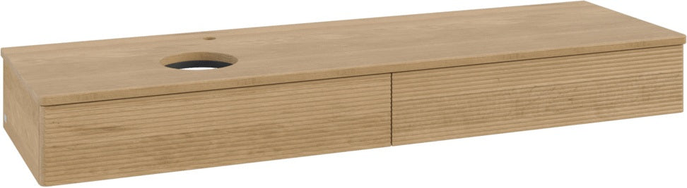 Villeroy & Boch Antao Waschtischunterschrank 1600 mm grau mit 2 Auszügen und Push-Open