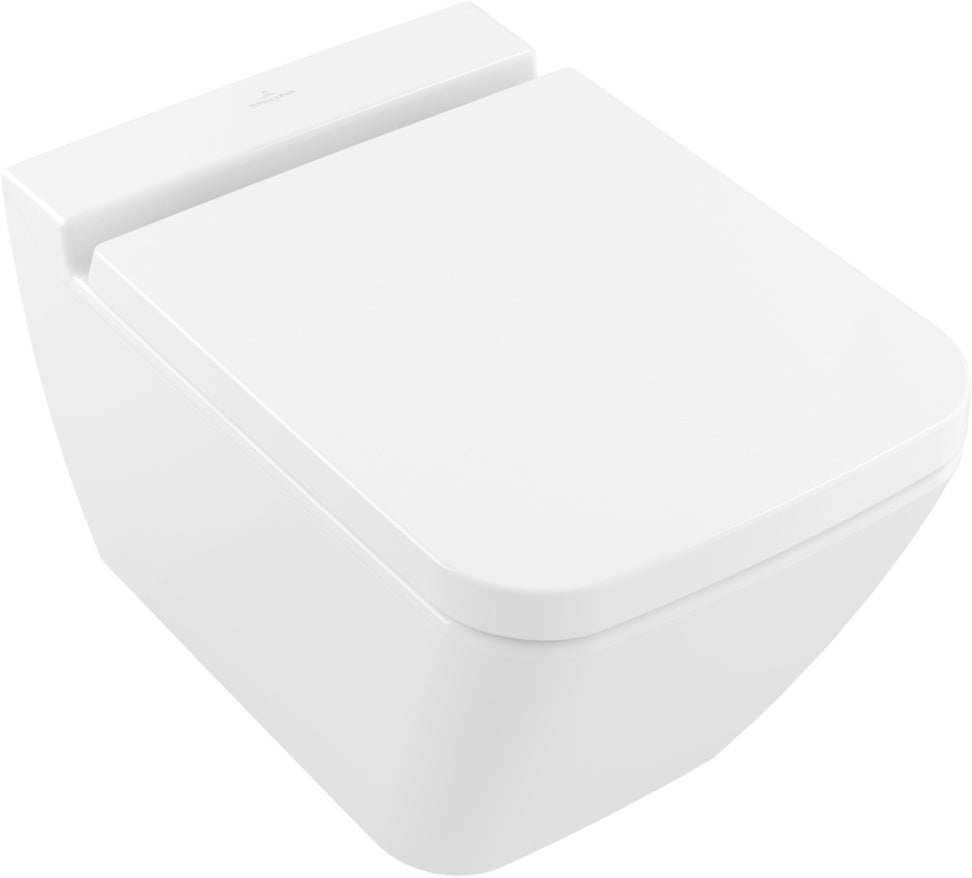 Villeroy & Boch Finion Tiefspül-WC 4664R0 spülrandlos 375x560mm Weiß Alpin CeramicPlus
