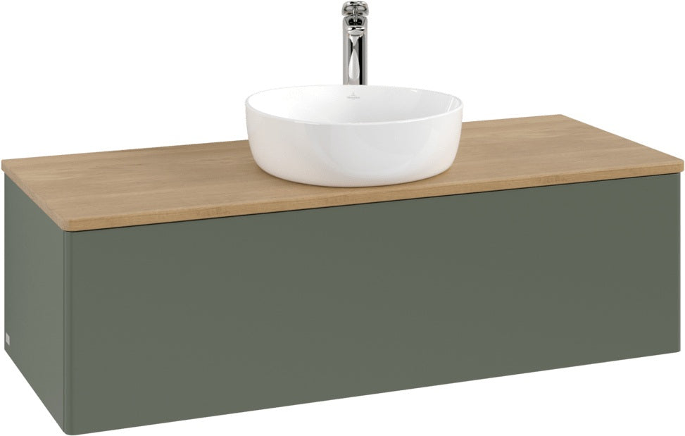 Villeroy & Boch Antao Waschbeckenunterschrank 1200 mm Anthrazit Matt Lack – Mit Auszug & Push-to-Open