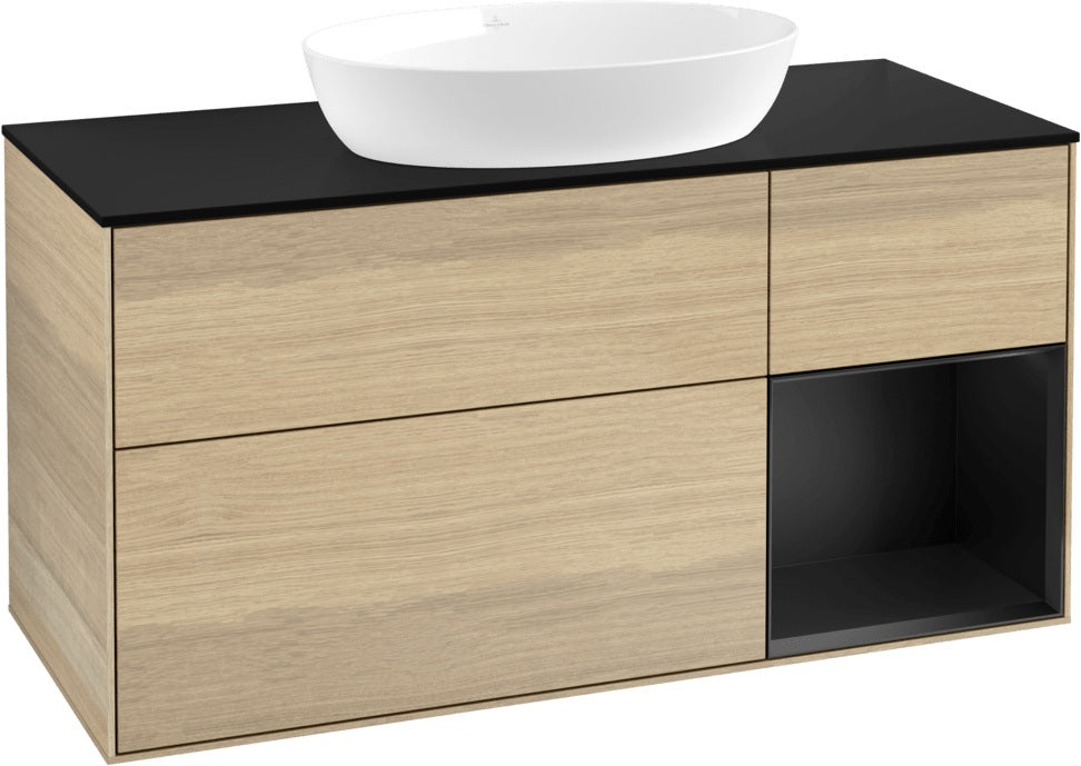 Villeroy & Boch Finion Waschtischunterschrank FA72GFGF 1200 mm Glossy White Lacquer mit LED-Beleuchtung