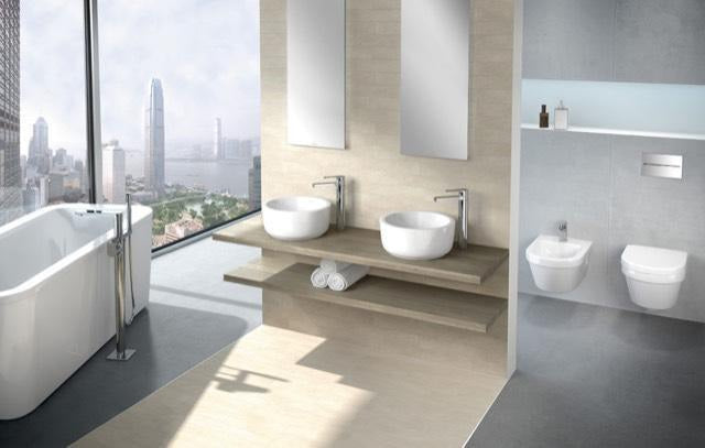 Villeroy & Boch Architectura WC-Set 5684HR spülrandlos mit SoftClosing 370x530mm Weiß