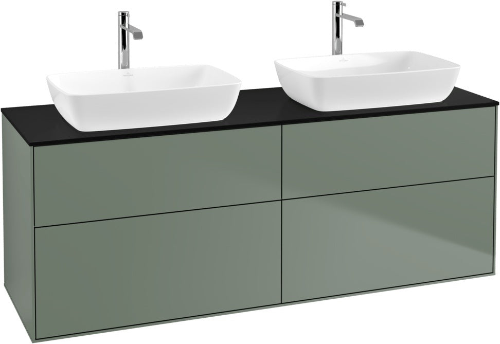 Villeroy & Boch Finion Waschbeckenunterschrank 1600 mm Glossy White Lacquer mit Beleuchtung
