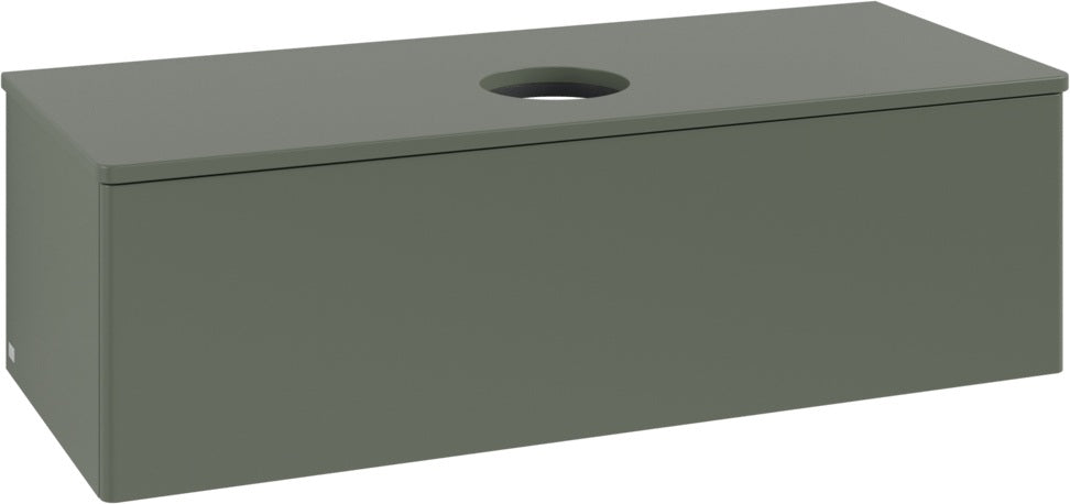 Villeroy & Boch Waschtischunterschrank Antao 1200 mm Leaf Green Matt Lack mit LED-Auszugsbeleuchtung