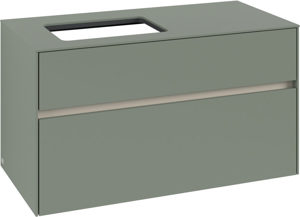 Villeroy & Boch Collaro Waschbeckenunterschrank C110 B0 White Oak 1000 mm mit LED-Beleuchtung