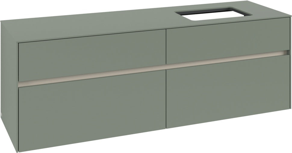 Villeroy & Boch Waschtischunterschrank Collaro C122 B0 1600 mm White Oak mit Beleuchtung