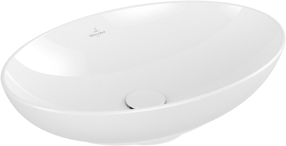 Villeroy & Boch Aufsatzwaschbecken Loop & Friends 4A4 700 oval 560x380 mm Weiß Alpin