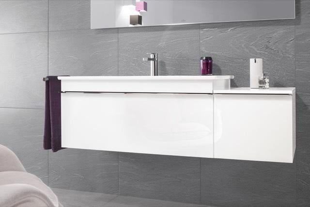 Villeroy & Boch Venticello Waschbeckenunterschrank 953 mm Glossy White – Wandhängend mit Auszug