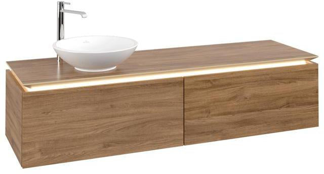 Villeroy & Boch Legato Waschbeckenunterschrank 1600 mm Glossy White mit LED-Beleuchtung