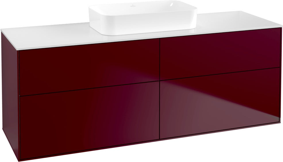 Villeroy & Boch Finion Waschtischunterschrank 1600 mm Glossy White Lacquer mit 4 Auszügen