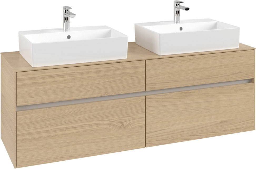Villeroy & Boch Waschtischunterschrank Collaro C137 Nordic Oak 1600 mm mit 4 Auszügen