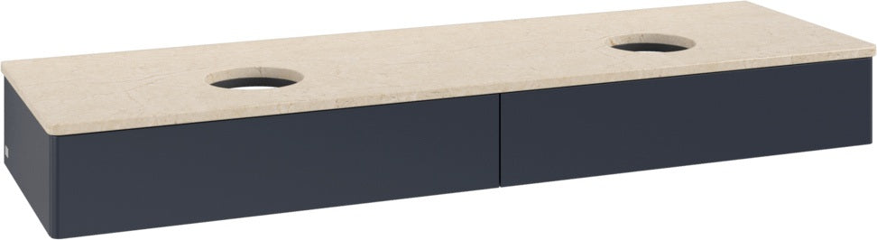 Villeroy & Boch Waschtischunterschrank Antao L17013 1600 mm Anthrazit Matt mit Beleuchtung