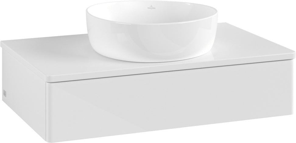 Villeroy & Boch Waschbeckenunterschrank Antao 800 mm Glossy White Lacquer mit Auszug und Push-to-open