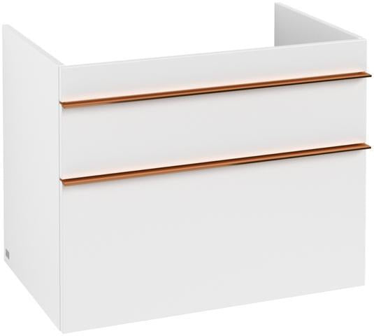 Villeroy & Boch VENTICELLO Waschtischunterschrank 753 mm Santana Oak mit 2 Auszügen und Glasabtrennungen