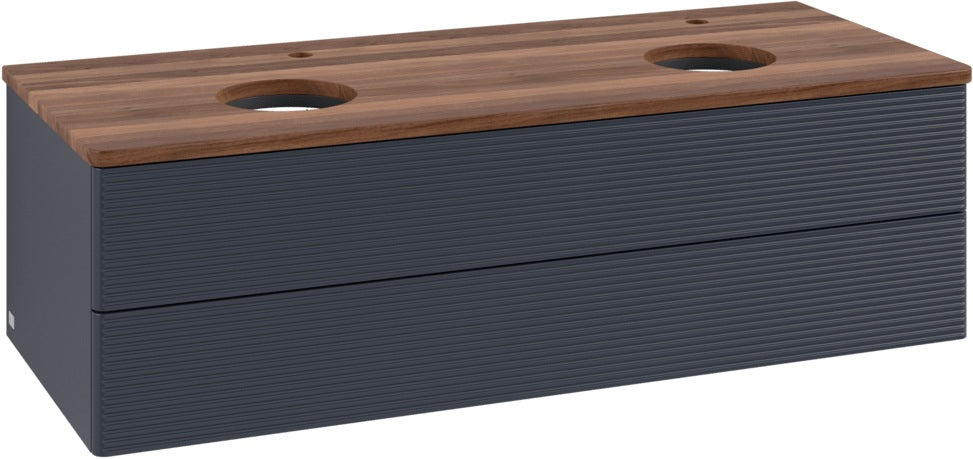 Villeroy & Boch Antao Waschtischunterschrank 1200 mm, 2 Auszüge, Push-Open, Stone Grey Matt