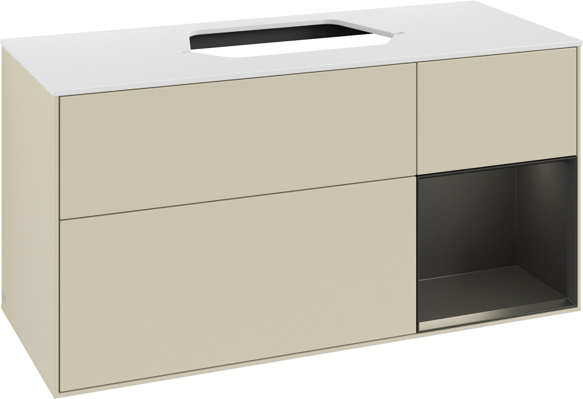Villeroy & Boch Waschtischunterschrank Finion F421G 1200 mm Glossy White Lacquer
