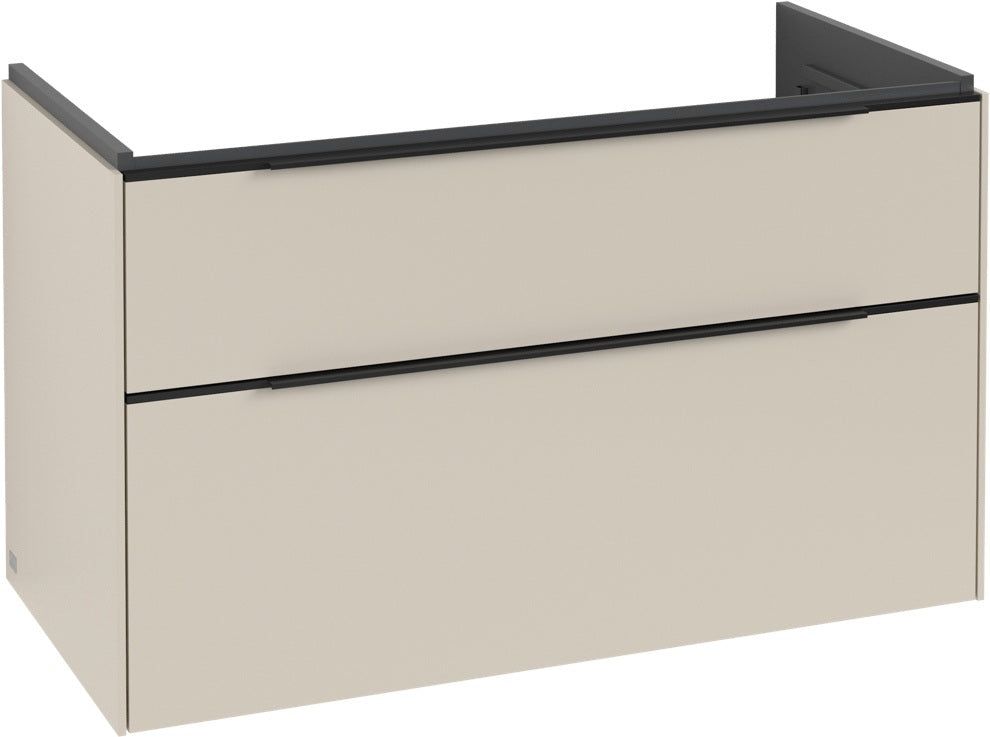 Villeroy & Boch Subway 3.0 Waschtischunterschrank C570L0 Brilliant White mit LED-Beleuchtung und SoftClosing