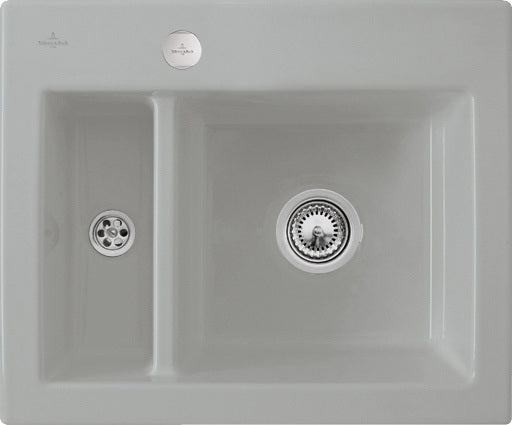 Villeroy & Boch Subway 60 XM Flat Einbauspüle 585x475 mm Graphite CeramicPlus