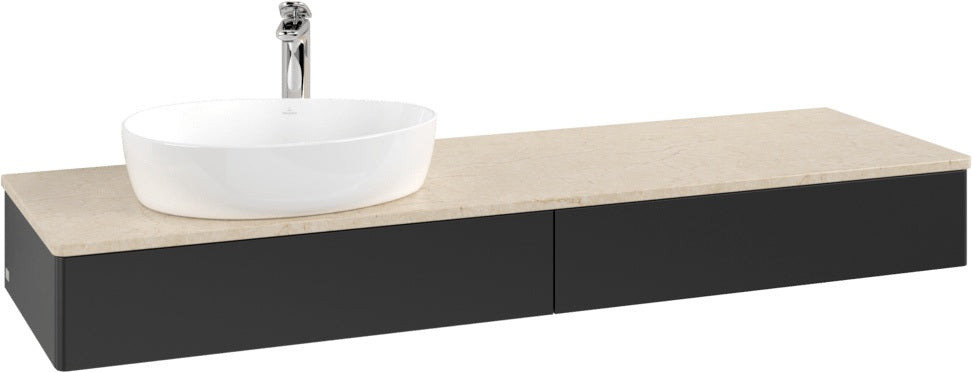 Villeroy & Boch Antao Waschtischunterschrank 1600 mm Anthracite Matt Lacquer mit Hahnlochbohrung