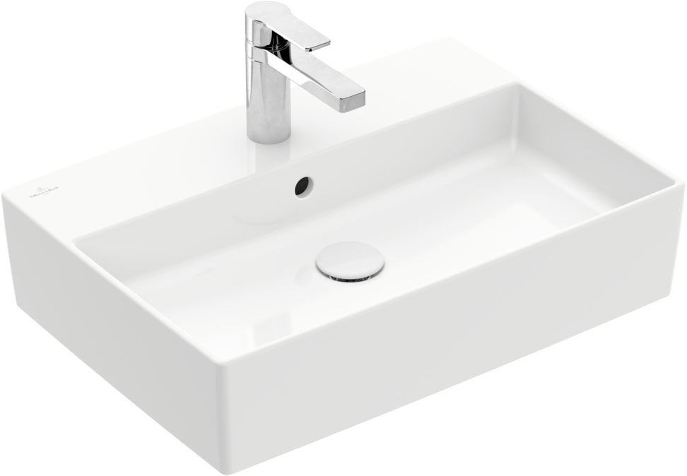 Villeroy & Boch Aufsatzwaschbecken Memento 2.0 600x420mm Rechteck Weiß Alpin TitanCeram