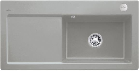 Villeroy & Boch Einbauspüle Subway 60 XL Flat 965x475mm ivory mit CeramicPlus