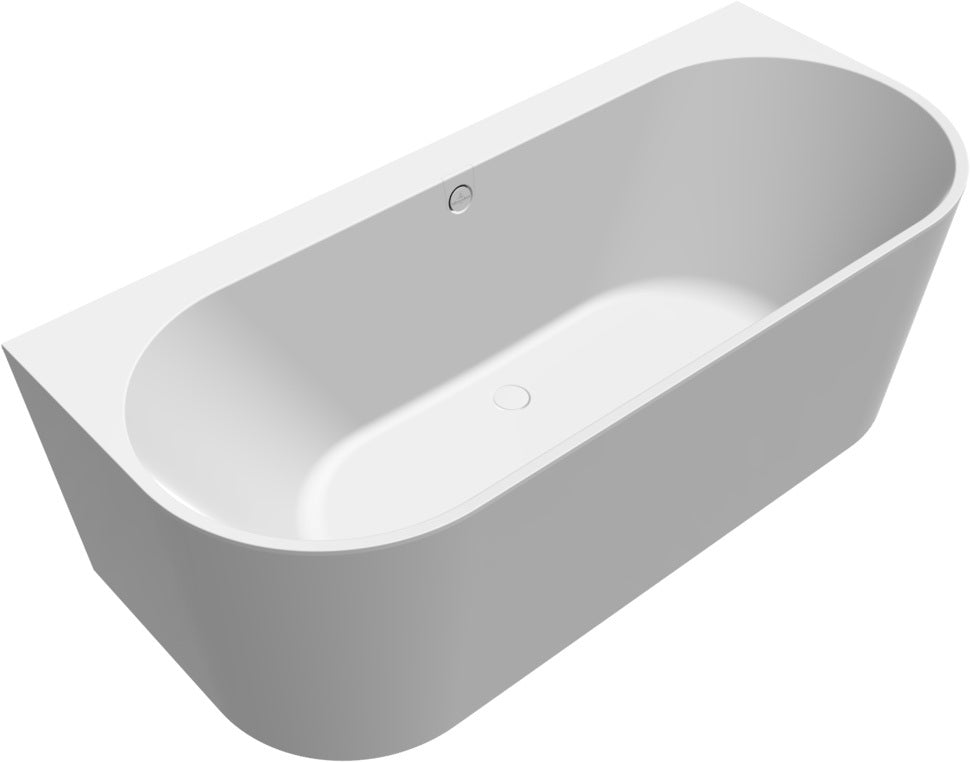 Villeroy & Boch Vorwand-Badewanne Oberon 2.0 1800x800mm Weiß Alpin aus Quaryl