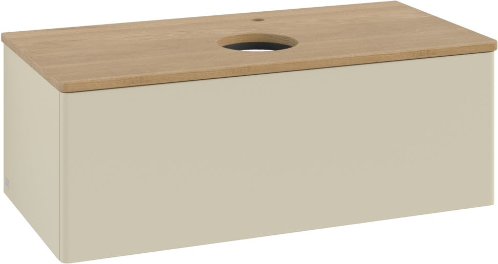 Villeroy & Boch Waschtischunterschrank Antao L31050 1000 mm Anthrazit Matt Lack mit LED-Beleuchtung
