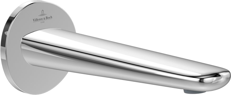 Villeroy & Boch Antao Badewannenauslauf TVT111003000 – 85 x 223 x 84 mm, Chrom, Wandmontage