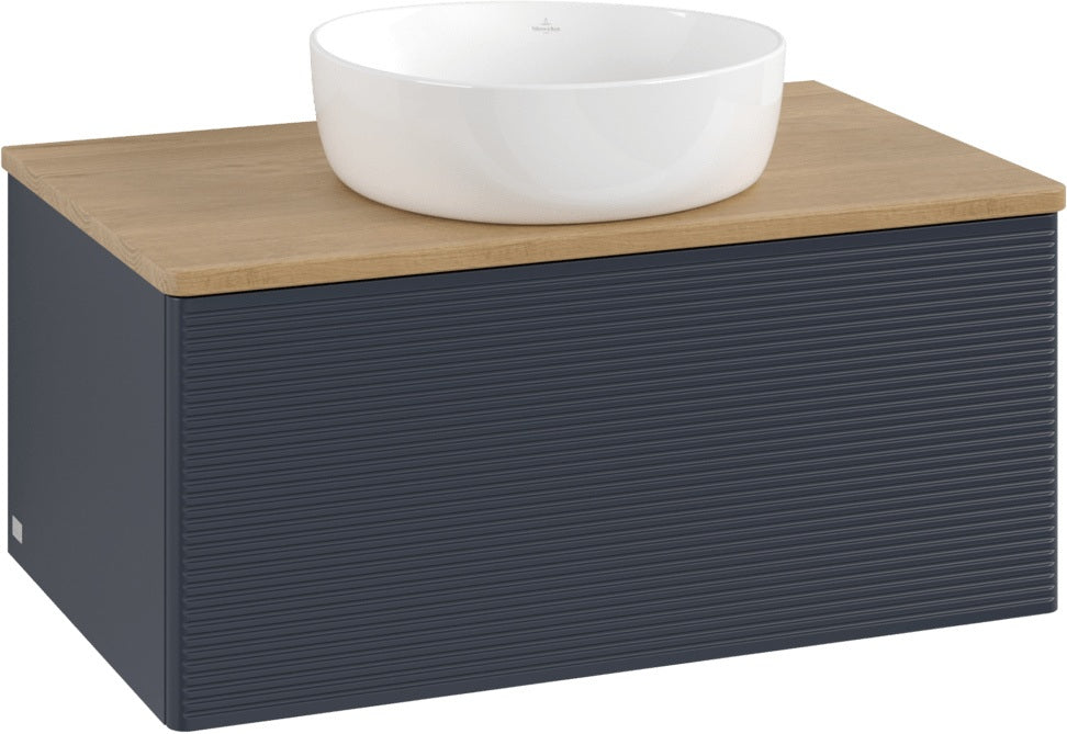 Villeroy & Boch Antao Waschtischunterschrank 800 mm Anthracite Matt – Push-to-open & SoftClosing