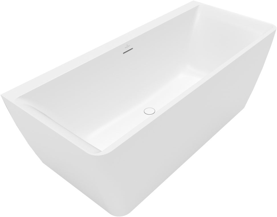 Villeroy & Boch Subway 3.0 Vorwand-Badewanne 1800x800 mm Quaryl Weiß Alpin mit Schürze