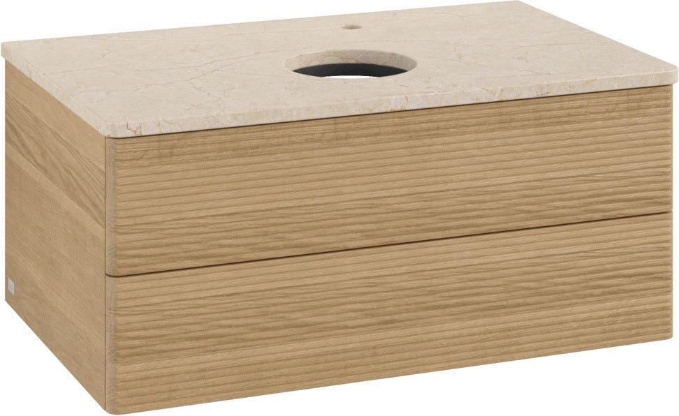 Villeroy & Boch Waschbeckenunterschrank Antao K19153 800x360x500mm Warm Walnut mit SoftClosing