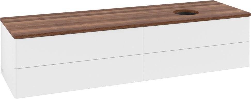 Villeroy & Boch Antao Waschtischunterschrank 1600 mm White Matt Lacquer – 4 Auszüge, wandmontiert