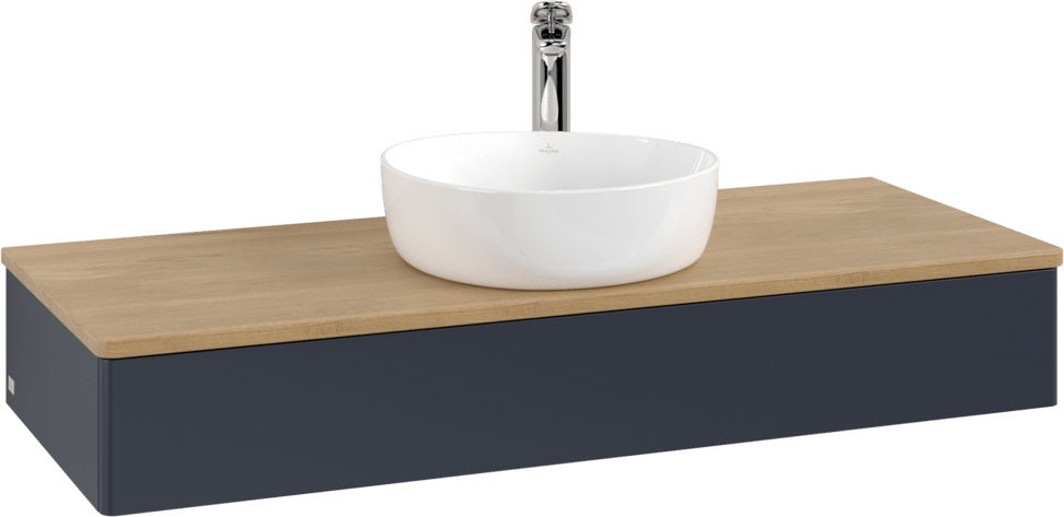 Villeroy & Boch Waschtischunterschrank Antao 1200 mm Anthrazit Matt mit LED-Auszugsbeleuchtung