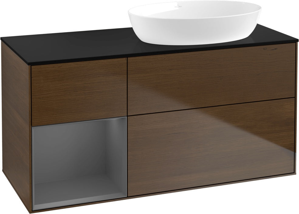 Villeroy & Boch Waschtischunterschrank Finion FA42G 1200 mm Glossy White Lacquer mit Beleuchtung