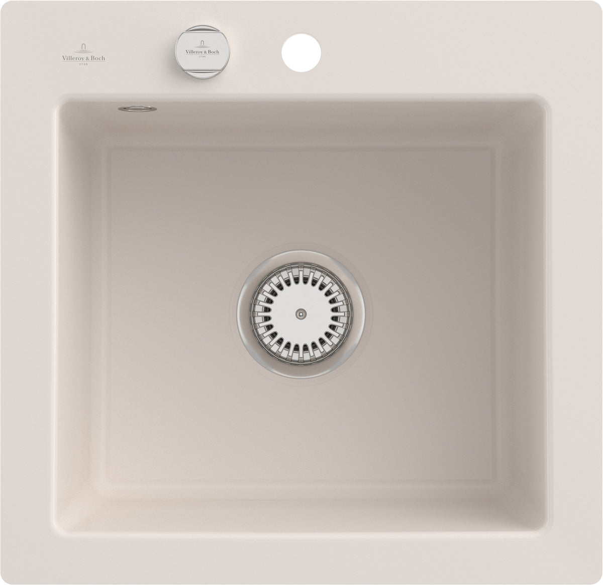 Villeroy & Boch Subway 50 S flat Flächenbündige Spüle 490x475mm Weiß Alpin CeramicPlus