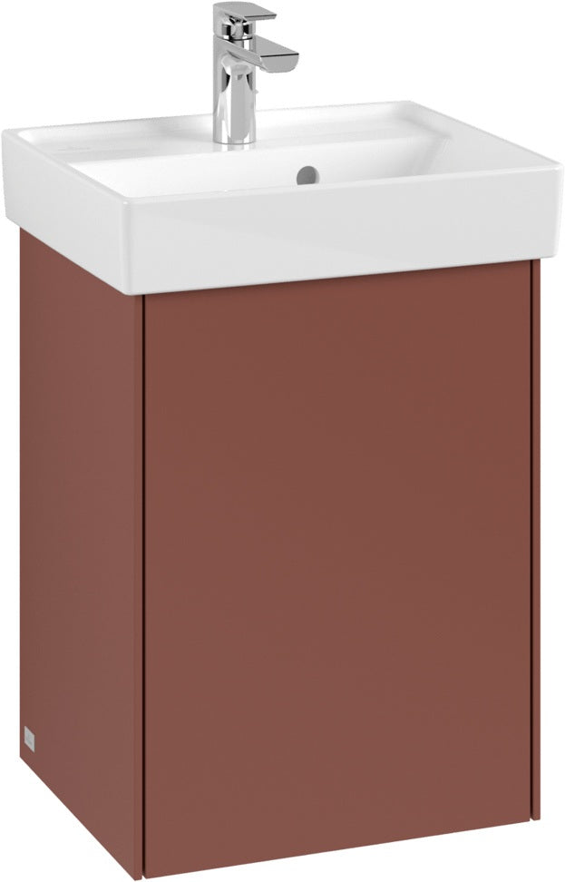 Villeroy & Boch Waschbeckenunterschrank Collaro C005 White Oak 410 mm – Eckig, SoftClosing, Wandmontage