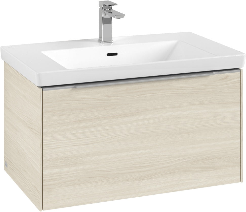 Villeroy & Boch Waschtischunterschrank Subway 3.0 C 573L0 Brilliant White mit Beleuchtung