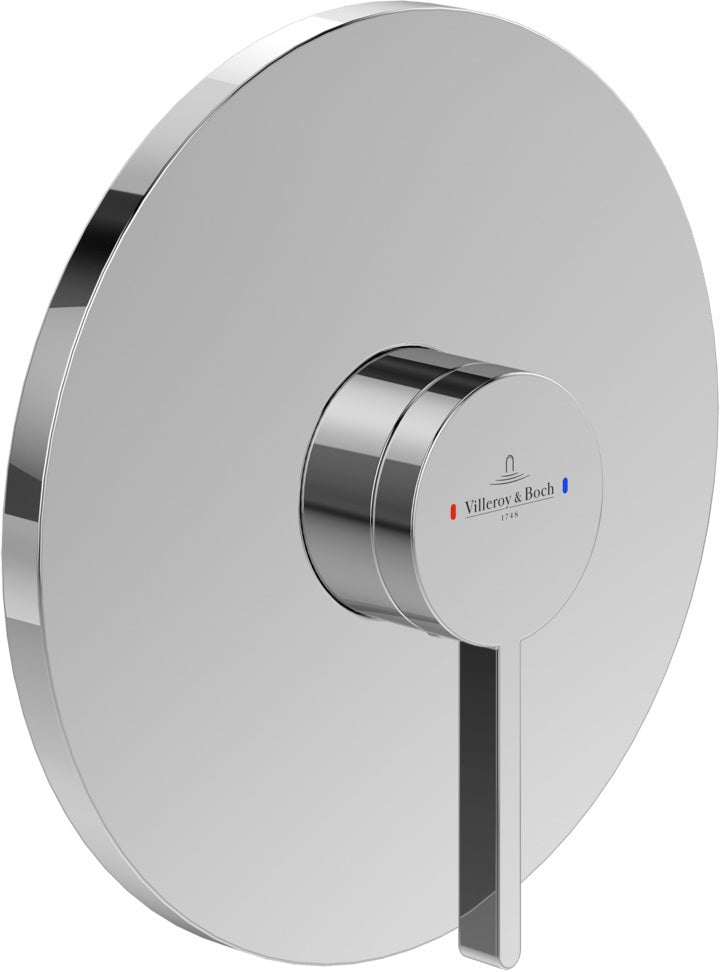 Villeroy & Boch Dawn Einhand-Brausebatterie – Unterputz-Armatur, rund, Chrom, Messing
