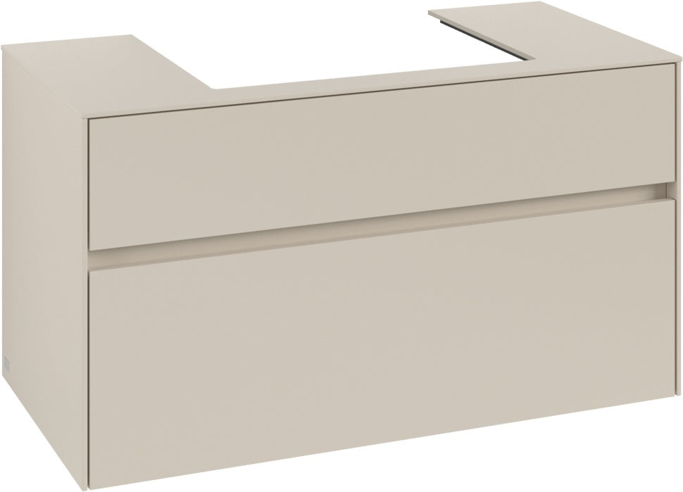 Villeroy & Boch Waschtischunterschrank Collaro C019 1000 mm Cashmere Grey mit SoftClosing